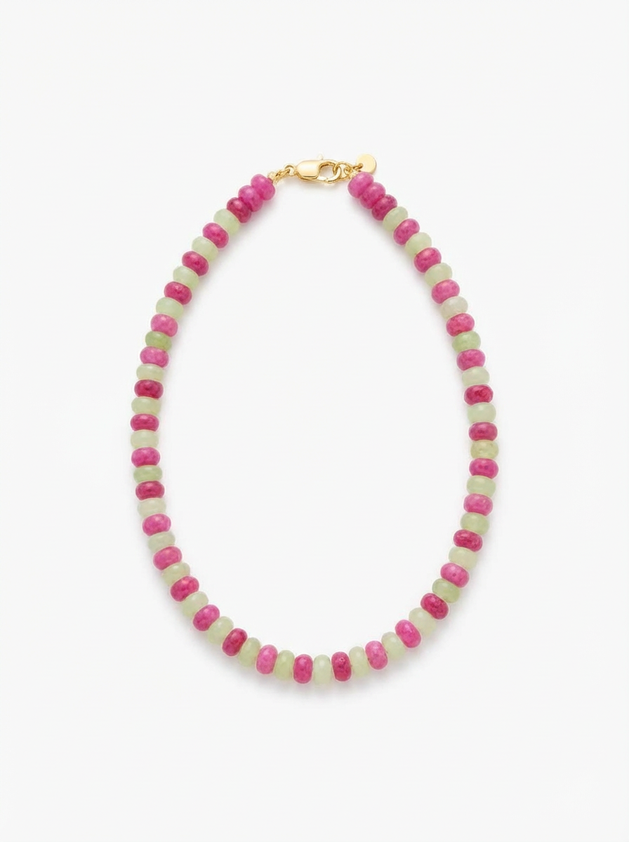 Pink/green necklace